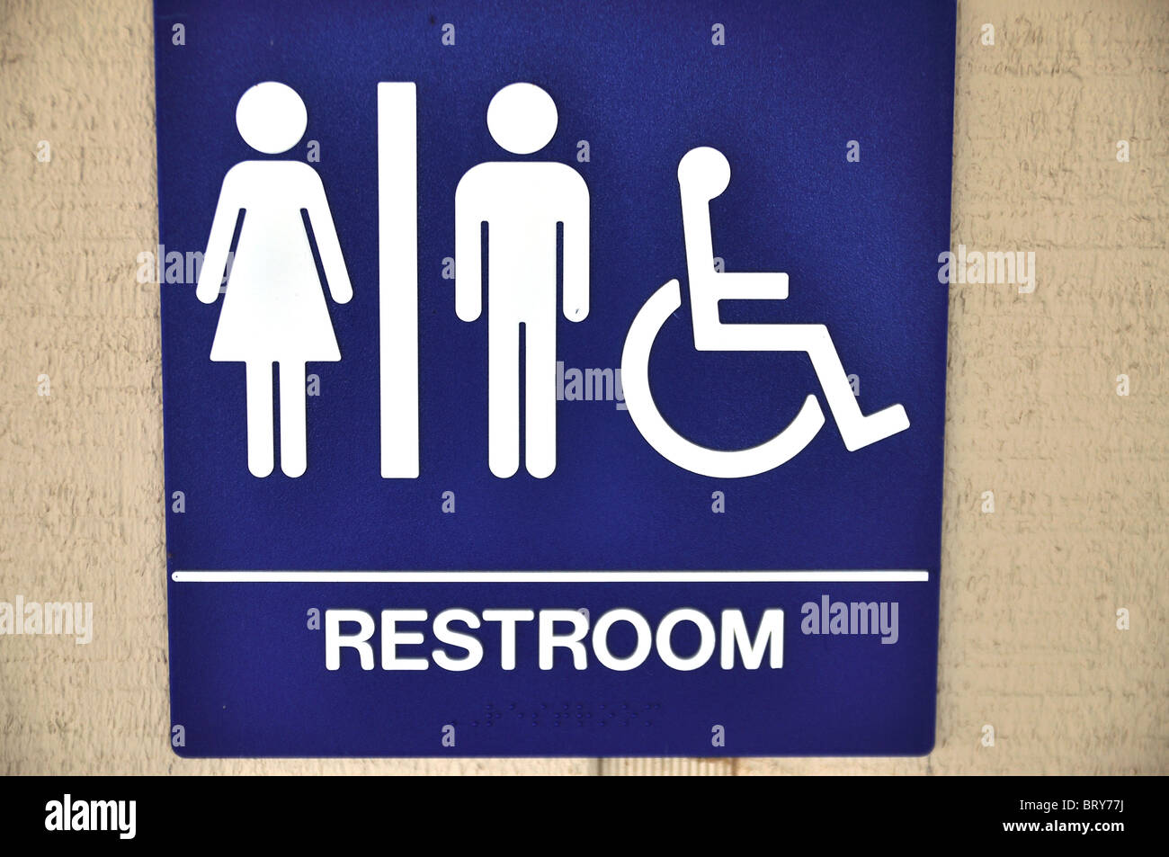 handicap bathroom restroom sign Stock Photo Alamy