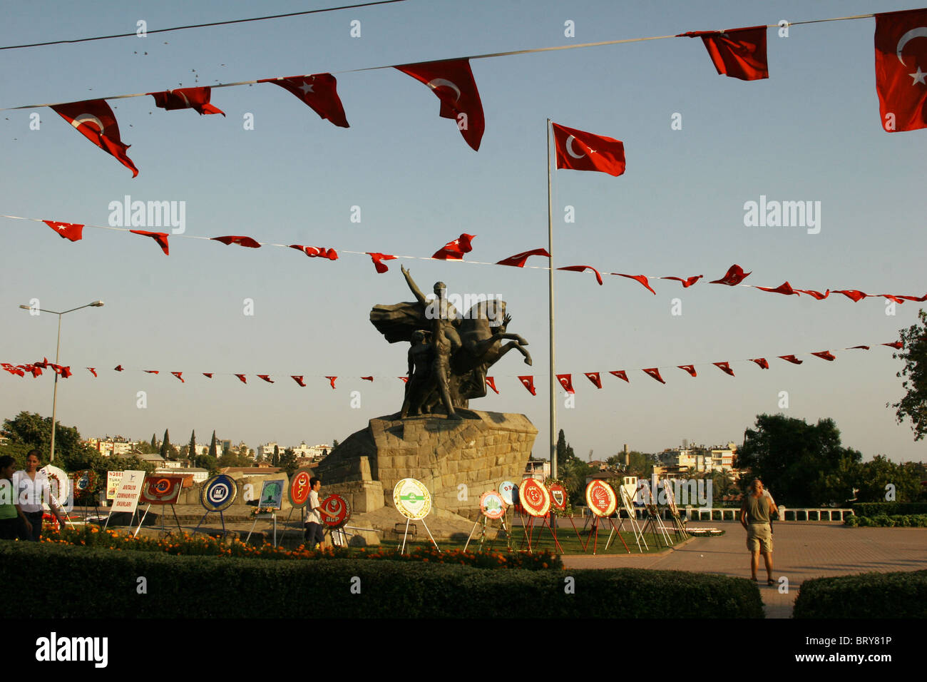 National holiday in Antalya- Turkey Stock Photo