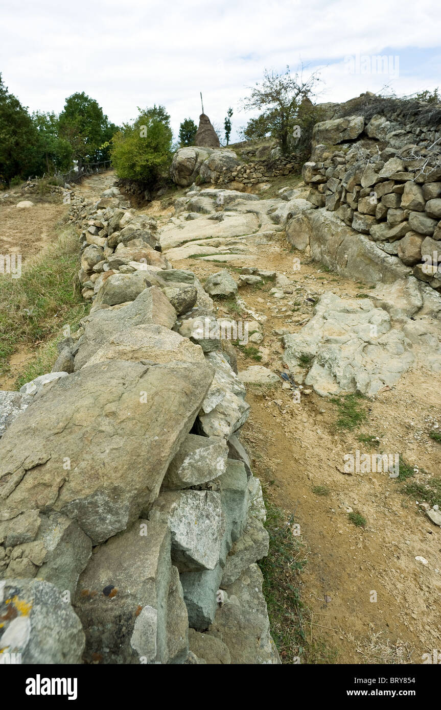 Stone Wall Fence Stock Photo - Alamy