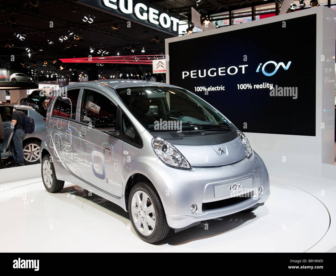 Citroen ION electric car at Paris Motor Show 2010 Stock Photo