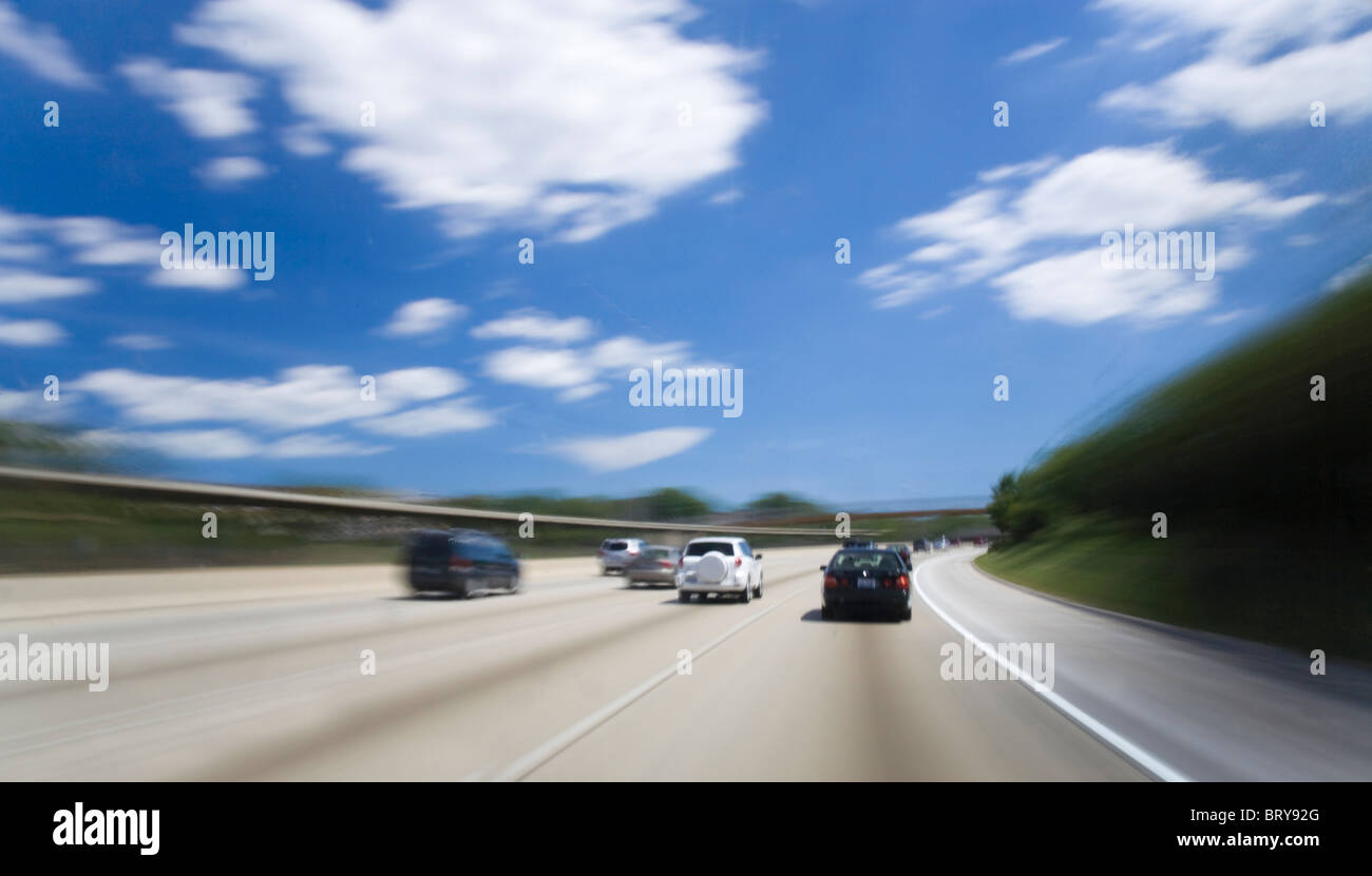Highway Illinois USA Stock Photo Alamy
