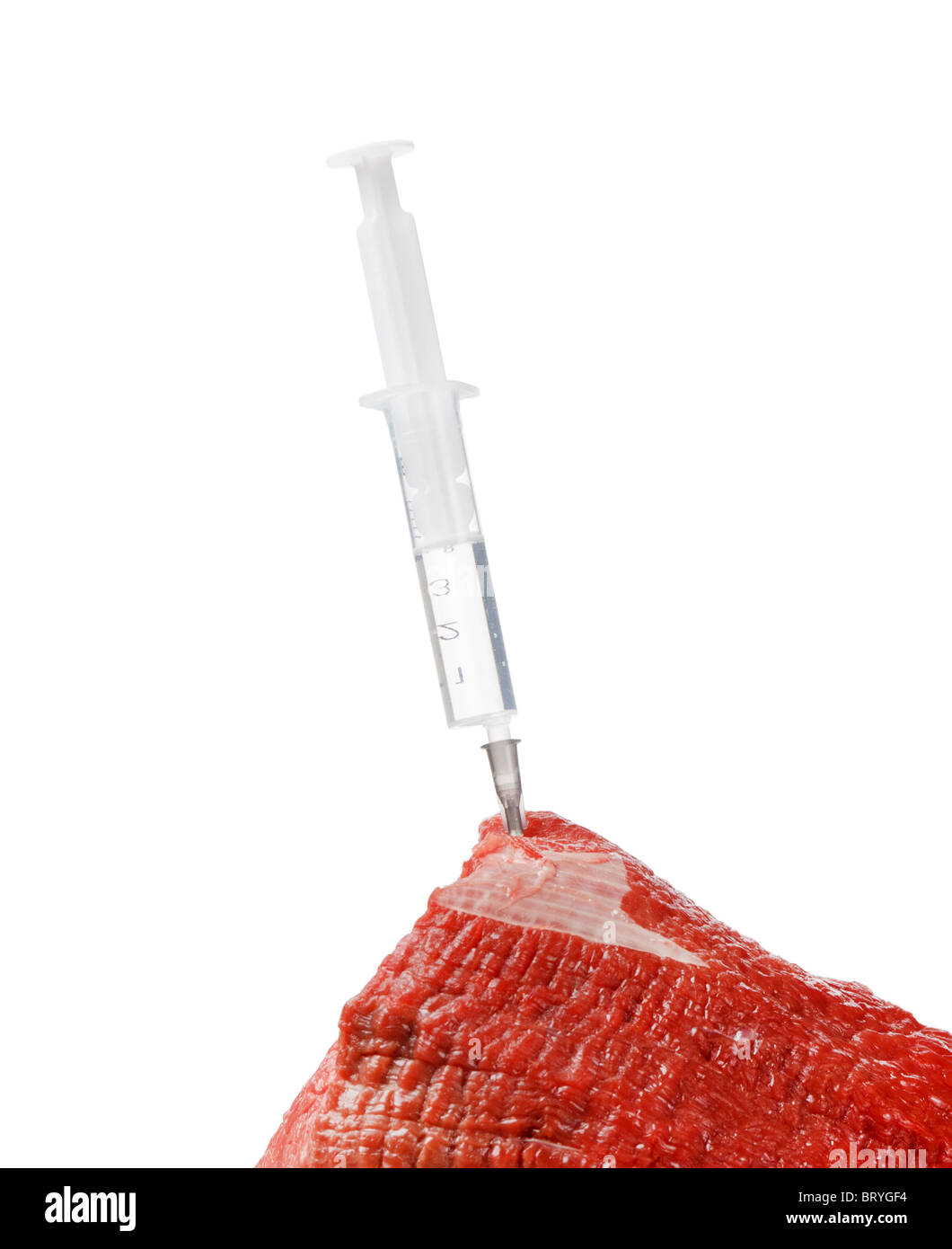 Using A Meat Probe biological probe from a beef Stock Photo - Alamy