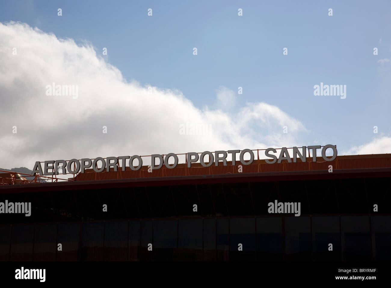 Aeroporto Porto Santo Stock Photo