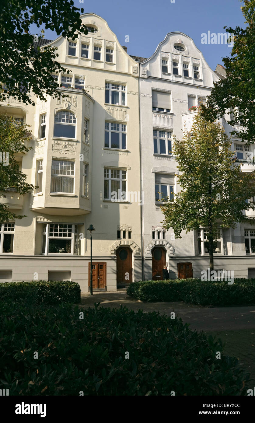 Art Nouveau houses in Düsseldorf, NRW, Germany Stock Photo Alamy