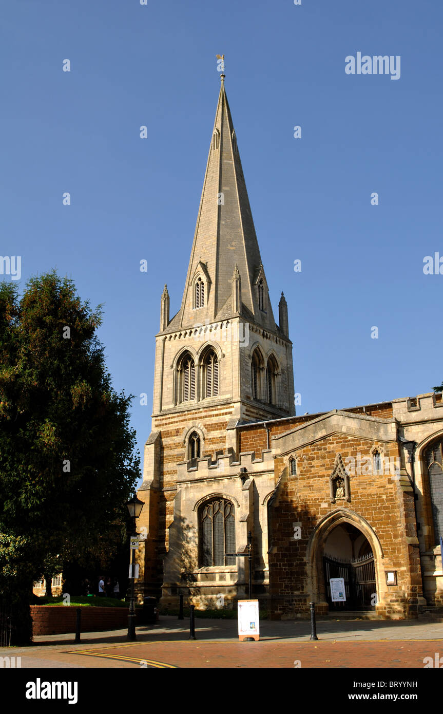 All Hallows Church, Wellingborough, Northamptonshire, England, UK Stock Photo