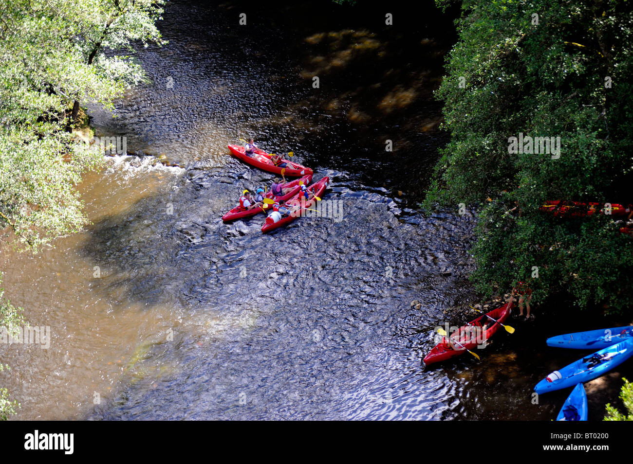 Cure Rivier Cure river at Pierre-Perthuis,Morvan national park,Yonne,Burgundy ...