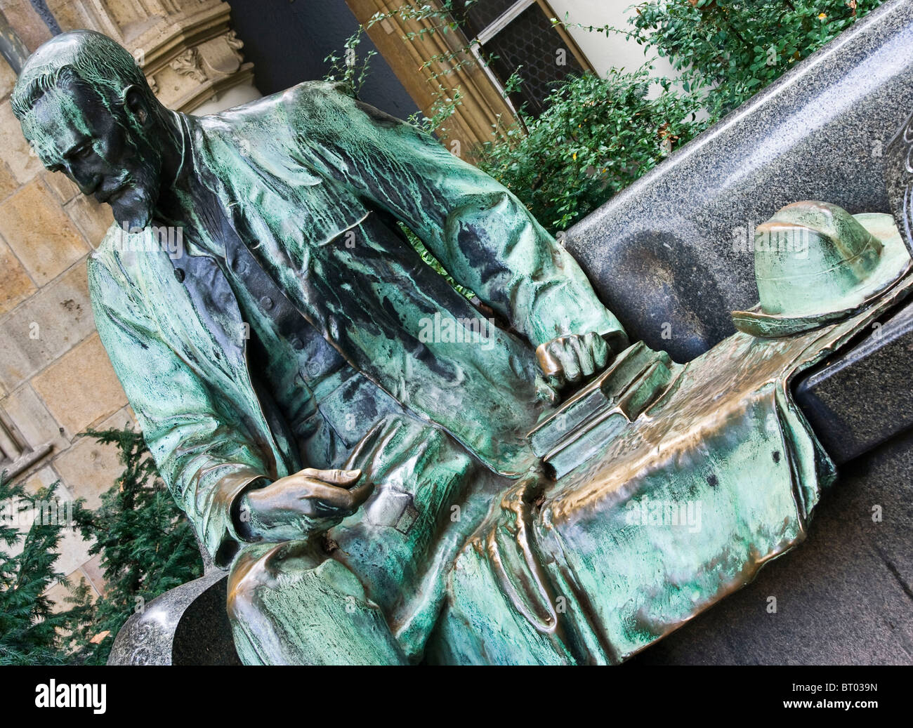 Statue of Hungarian economist Sandor Karolyi Budapest Hungary Europe Stock Photo