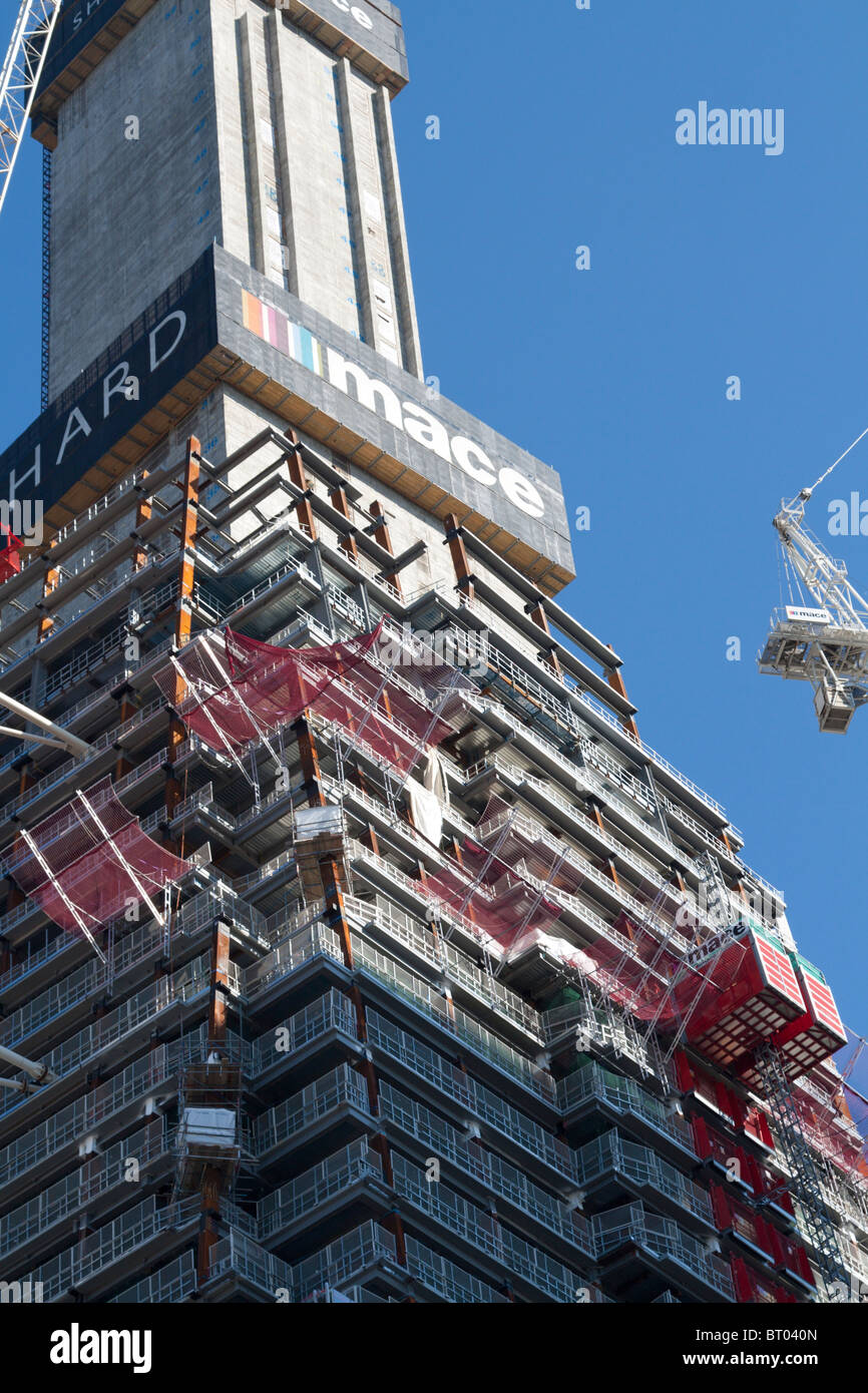 The Shard Skyscraper Construction - London Bridge Stock Photo