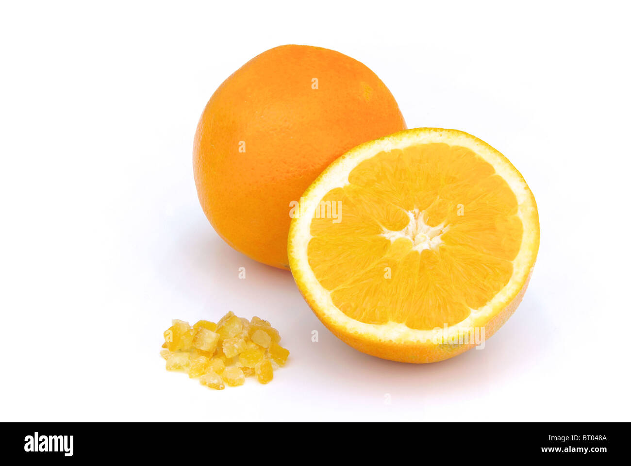 Orangeat - candied orange peel 02 Stock Photo