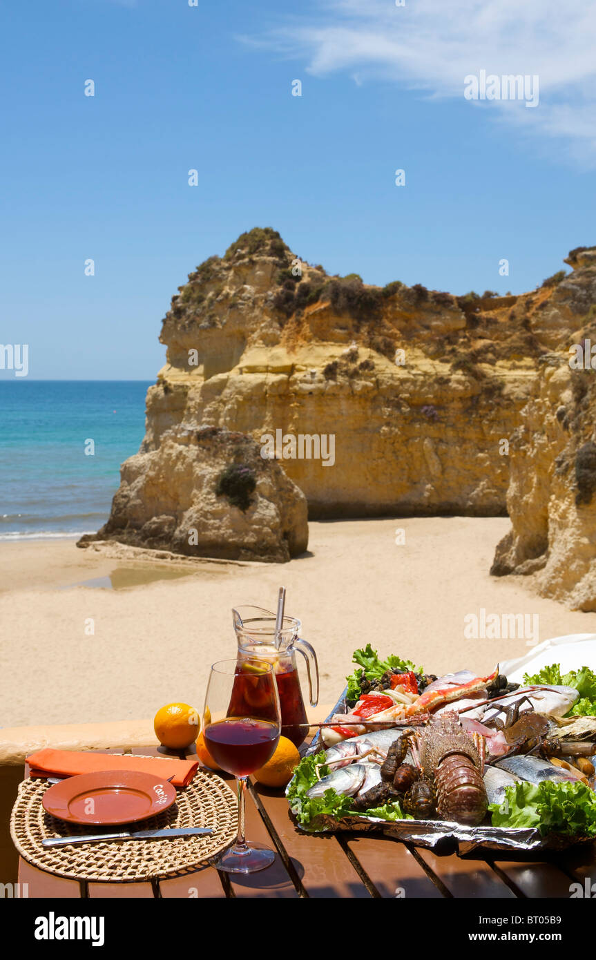 Restaurant nearby Alvor, Algarve, Portugal Stock Photo