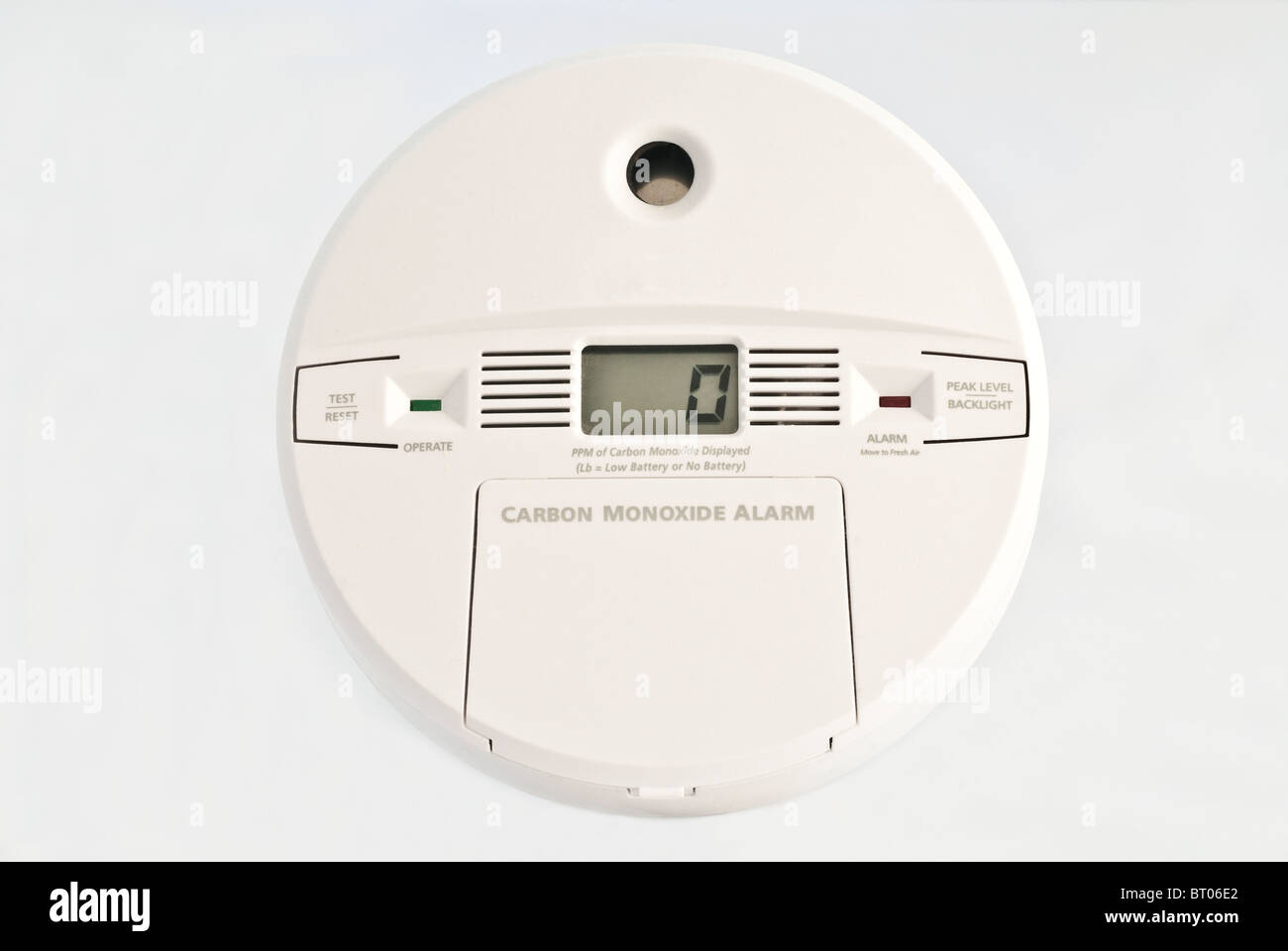 Carbon Monoxide Detector Stock Photo