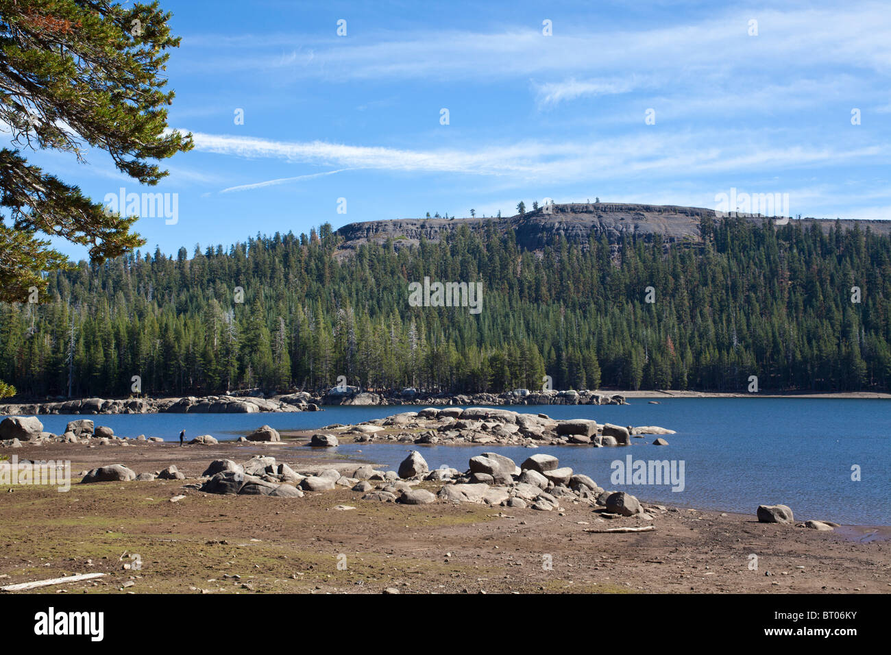 Lake Alpine in the Sierra Nevada mountains California Stock Photo - Alamy