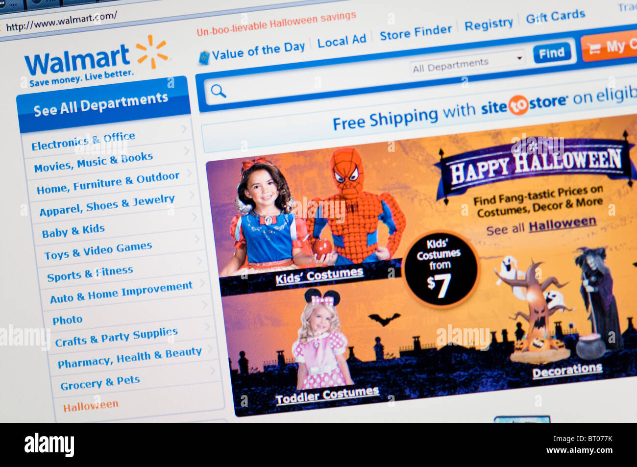 Walmart store website screenshot Stock Photo Alamy