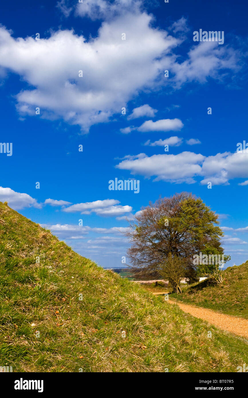 Danebury Hill Fort an Iron Age Hill Fort near Andover in Hampshire