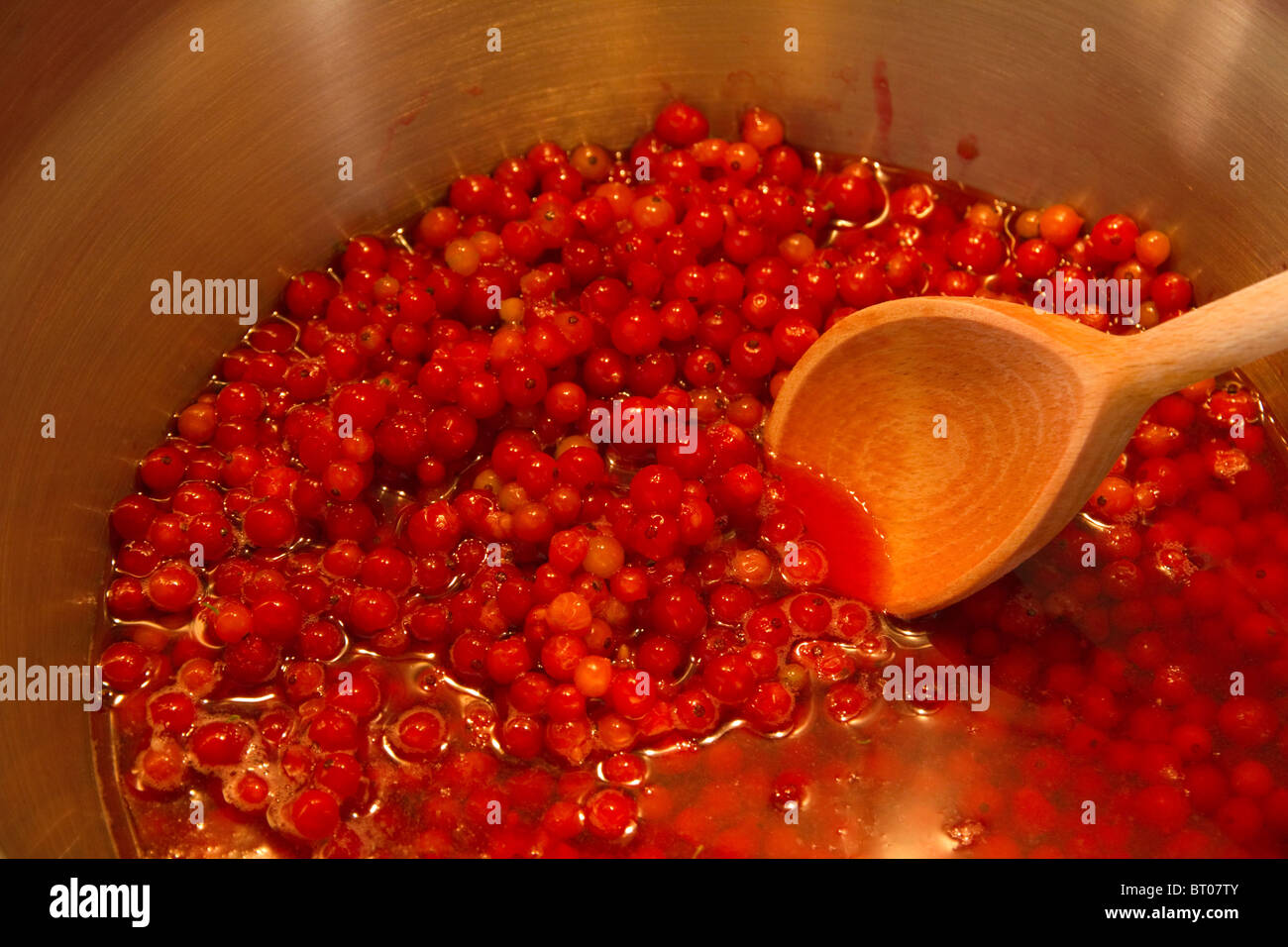 Red Jelly With Spoon Stock Photos Red Jelly With Spoon Stock