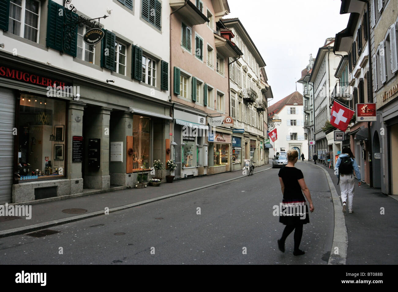 Street in Lucerne, Switzerland Stock Photo Alamy