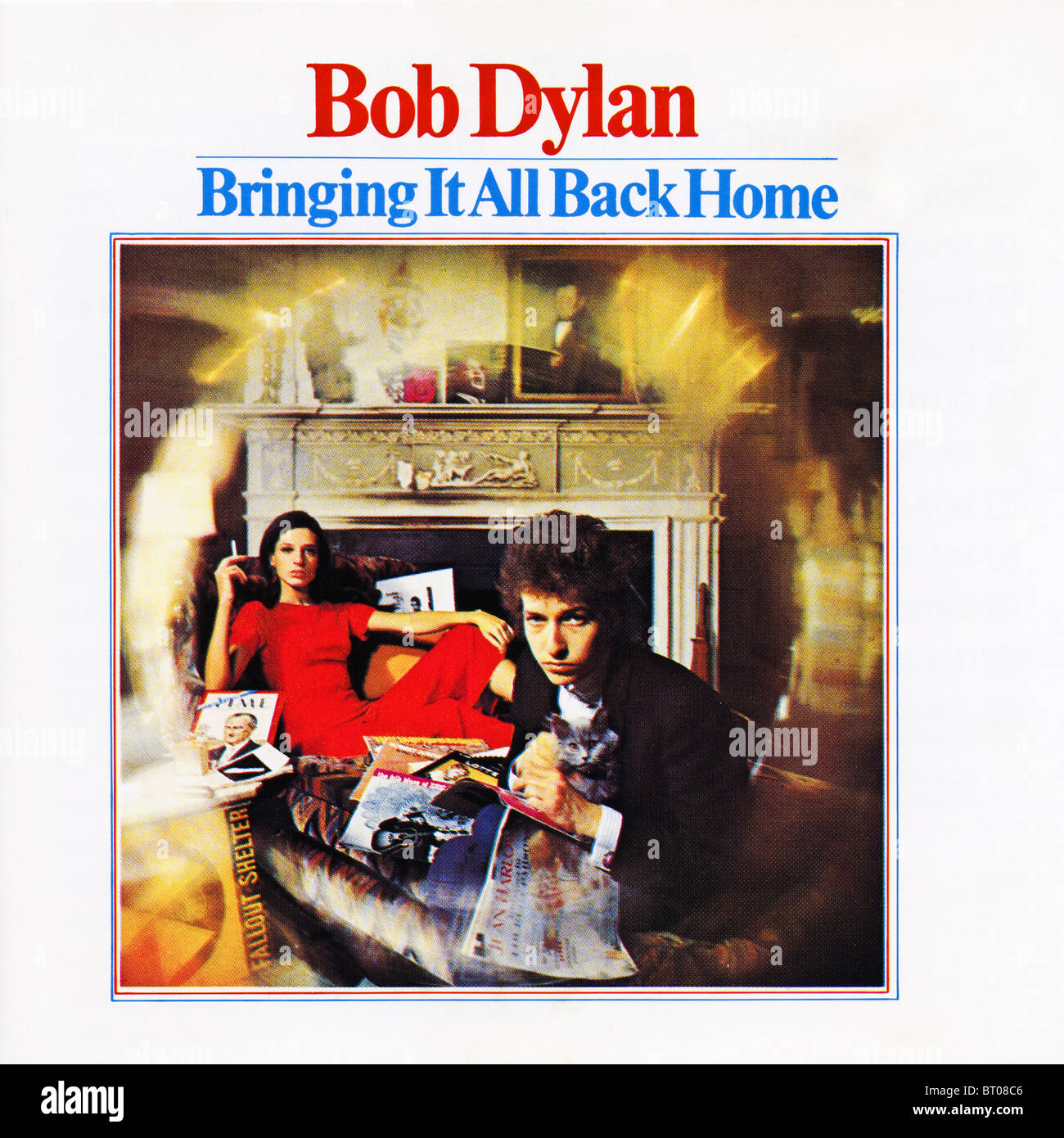 Album cover of Bringing it all Back Home by Bob Dylan released 1965 on the  Columbia record label Stock Photo - Alamy