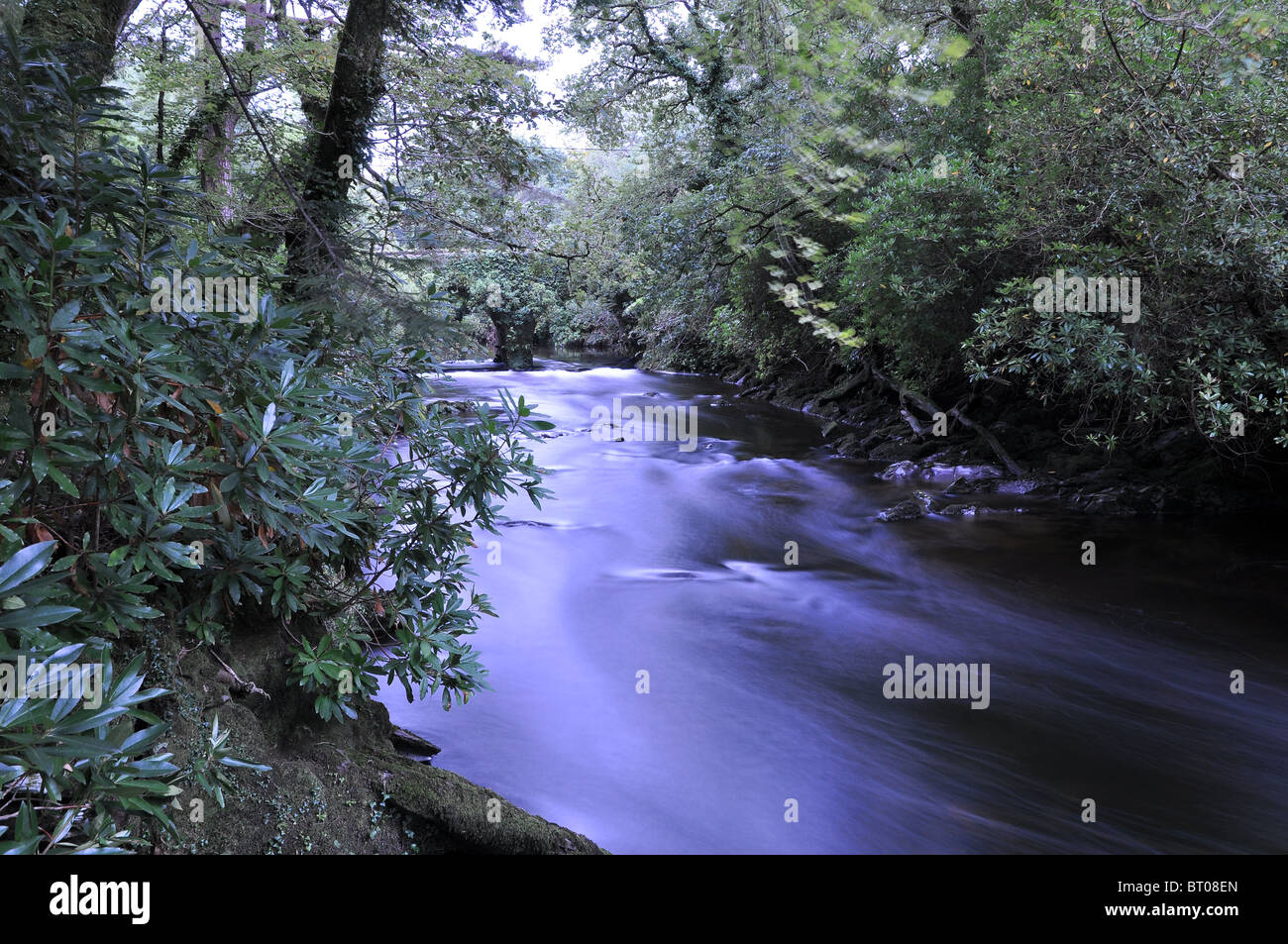 Waterfalls in lauragh beara cork ireland Stock Photo Alamy