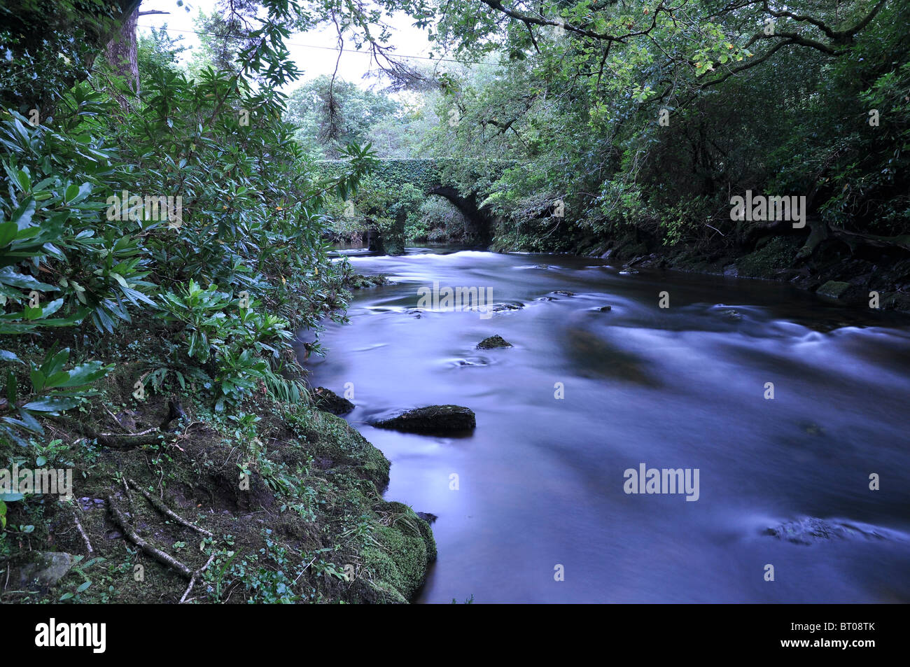 Waterfalls in lauragh beara cork ireland Stock Photo Alamy