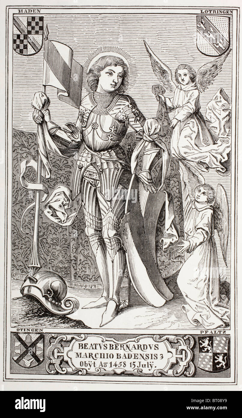 Bernard II de Bade, born 1428 or 1429 died 1458. Declared blessed by