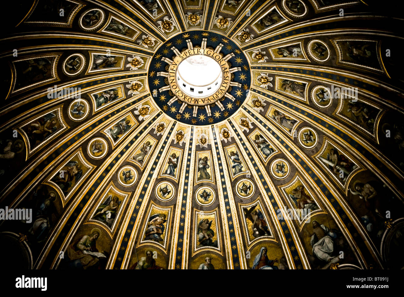 Inside the Pantheon, Rome , Italy Stock Photo