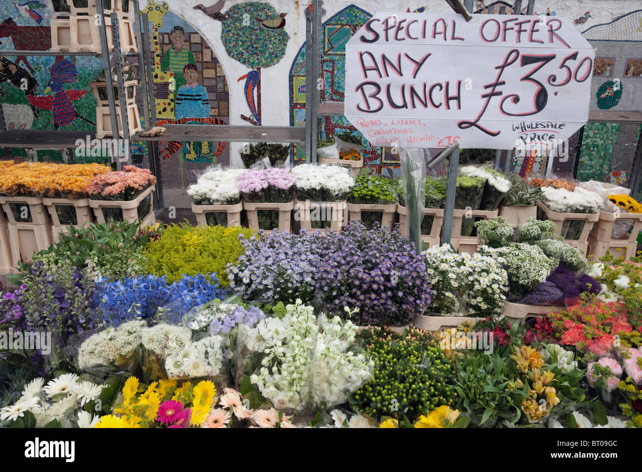 Columbia Road Flower Market, London, UK. Stock Photo