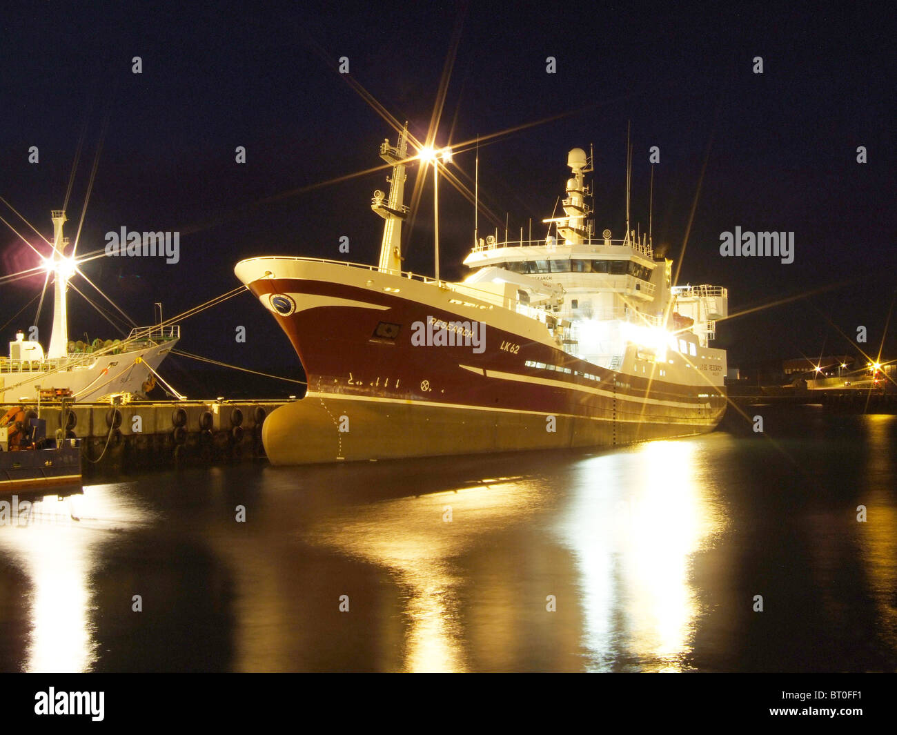 Research Pelagic fishing boat in Lerwick harbour Shetand Stock Photo
