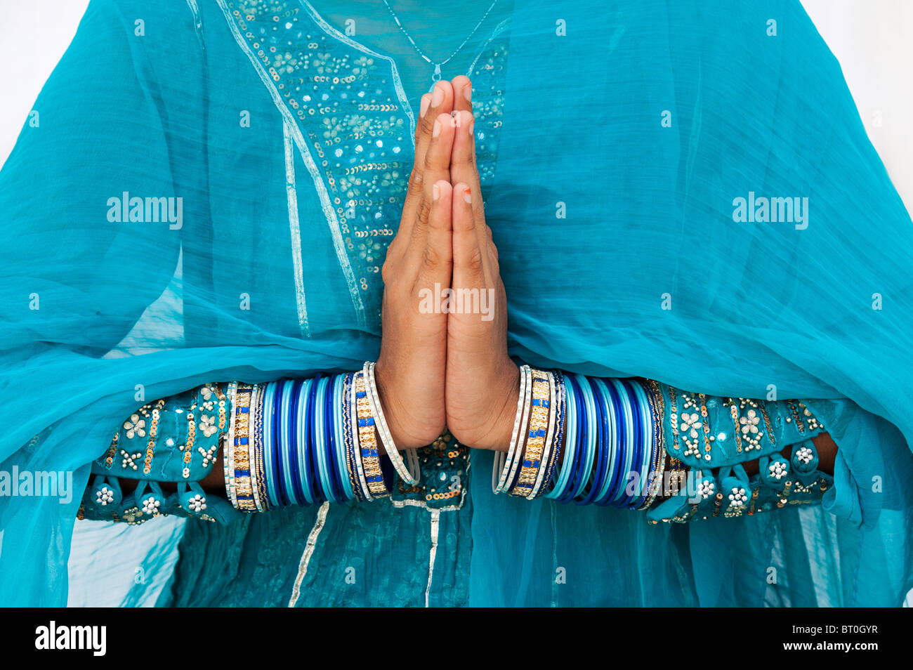 Indian girl namaste prayer hands. India Stock Photo - Alamy Indian girl namaste prayer hands. India Stock Photo - Alamy