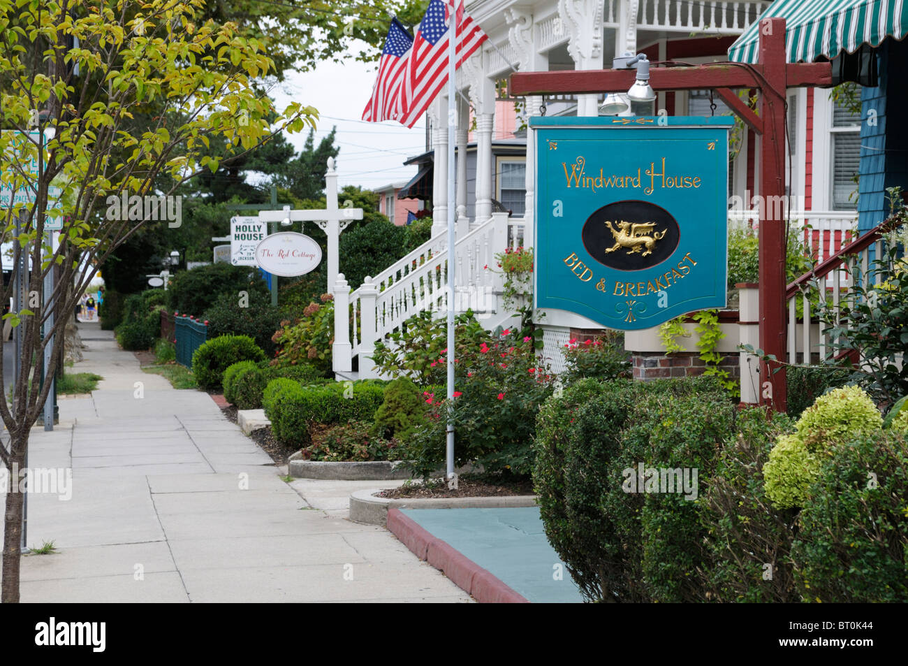 Cape May, New Jersey Victorian houses Stock Photo