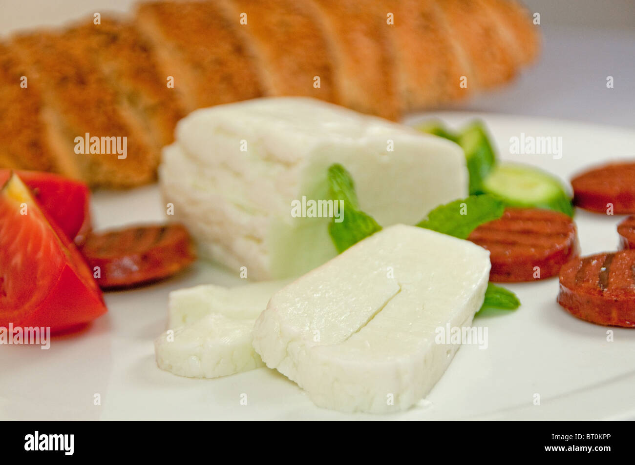 Cypriot Halloumi Cheese Stock Photo - Alamy