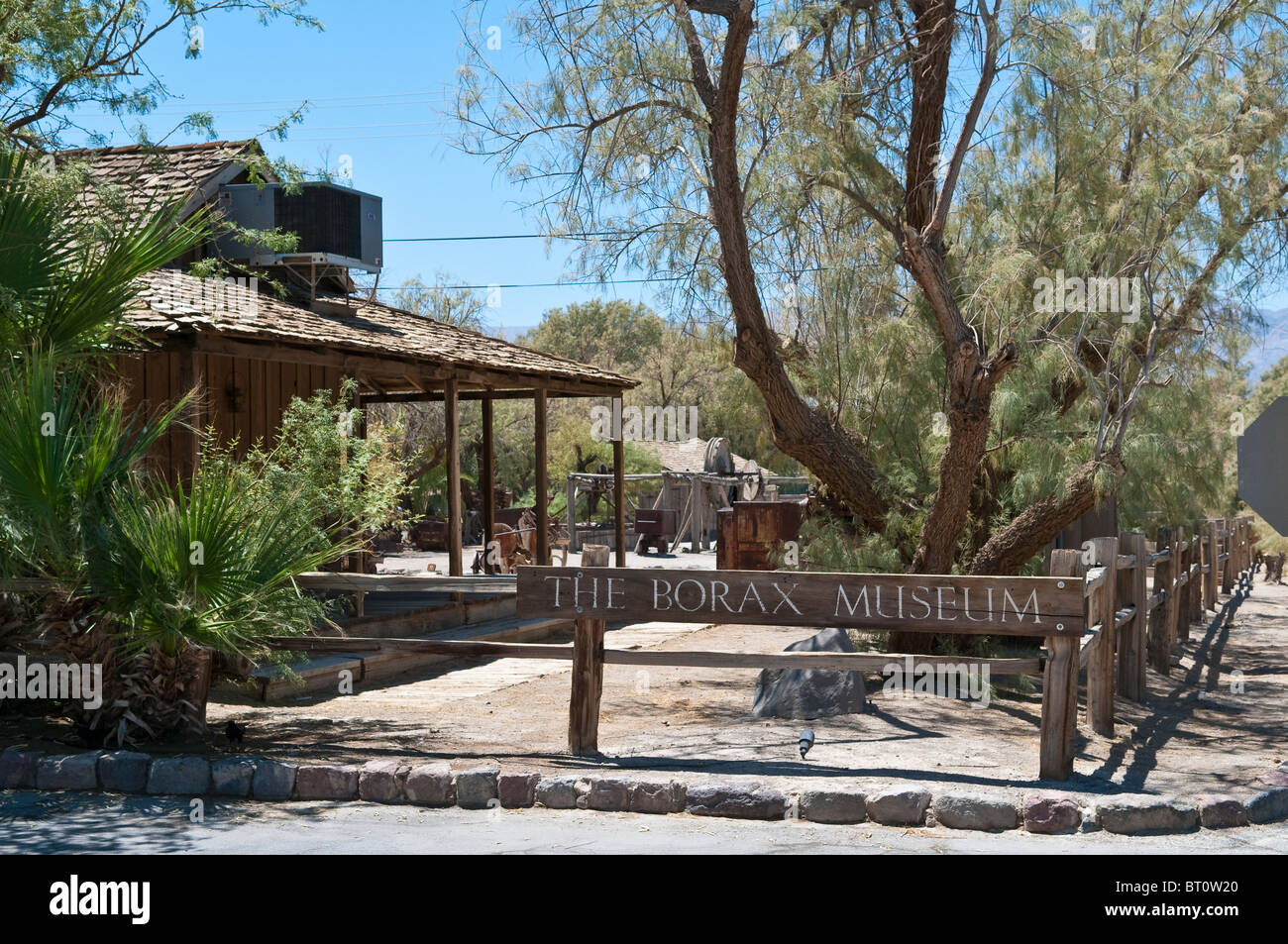 Borax Museum, Furnace Creek Museum, Death Valley National Park, California, USA Stock Photo