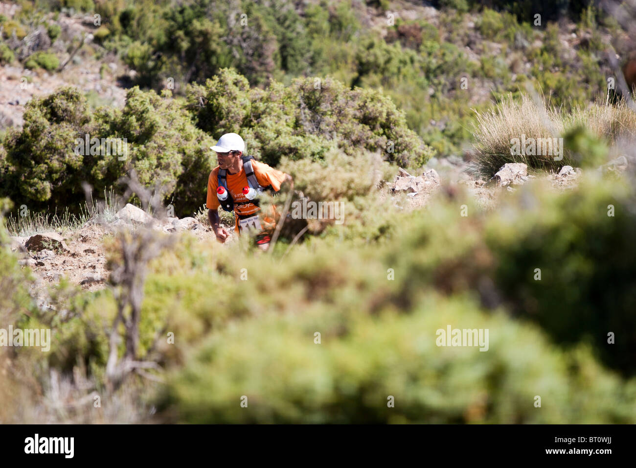 Extreme Distance Runner Moroccan extreme distance runner Lahcen Ahansal, winner of the 2010 Al ...