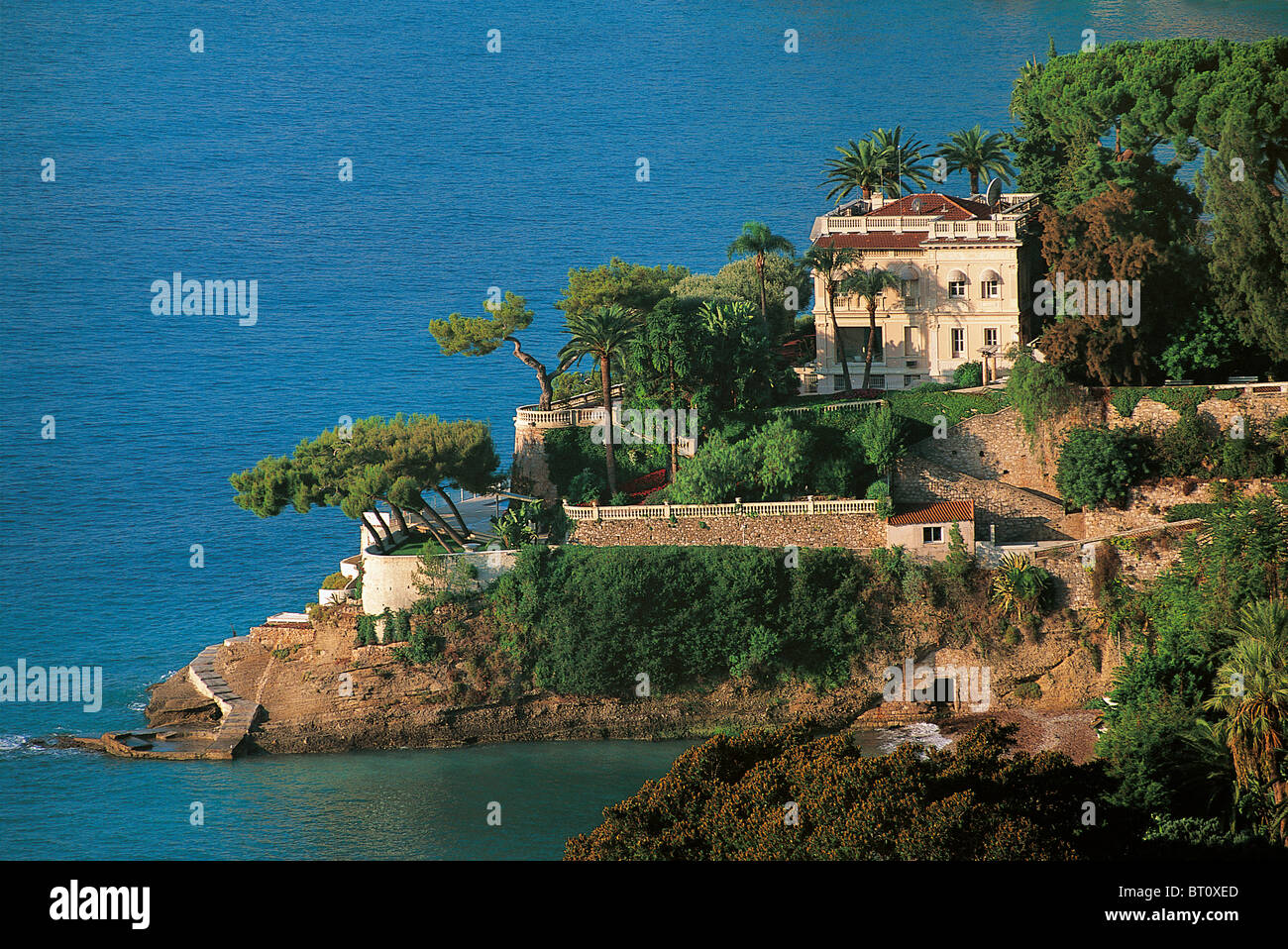 France, Alpes Maritimes, Cote d'Azur, Roquebrune Cap Martin Stock Photo ...