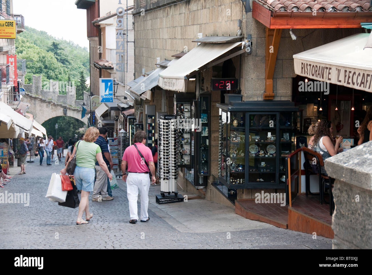 San marino shopping hi-res stock photography and images - Alamy