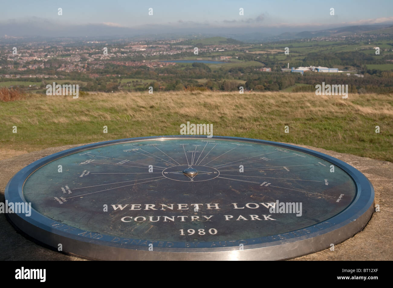 Werneth Low Country Park 200 acres on the northern and western slopes of Werneth Low, 9.5 miles from Manchester city centre. Stock Photo