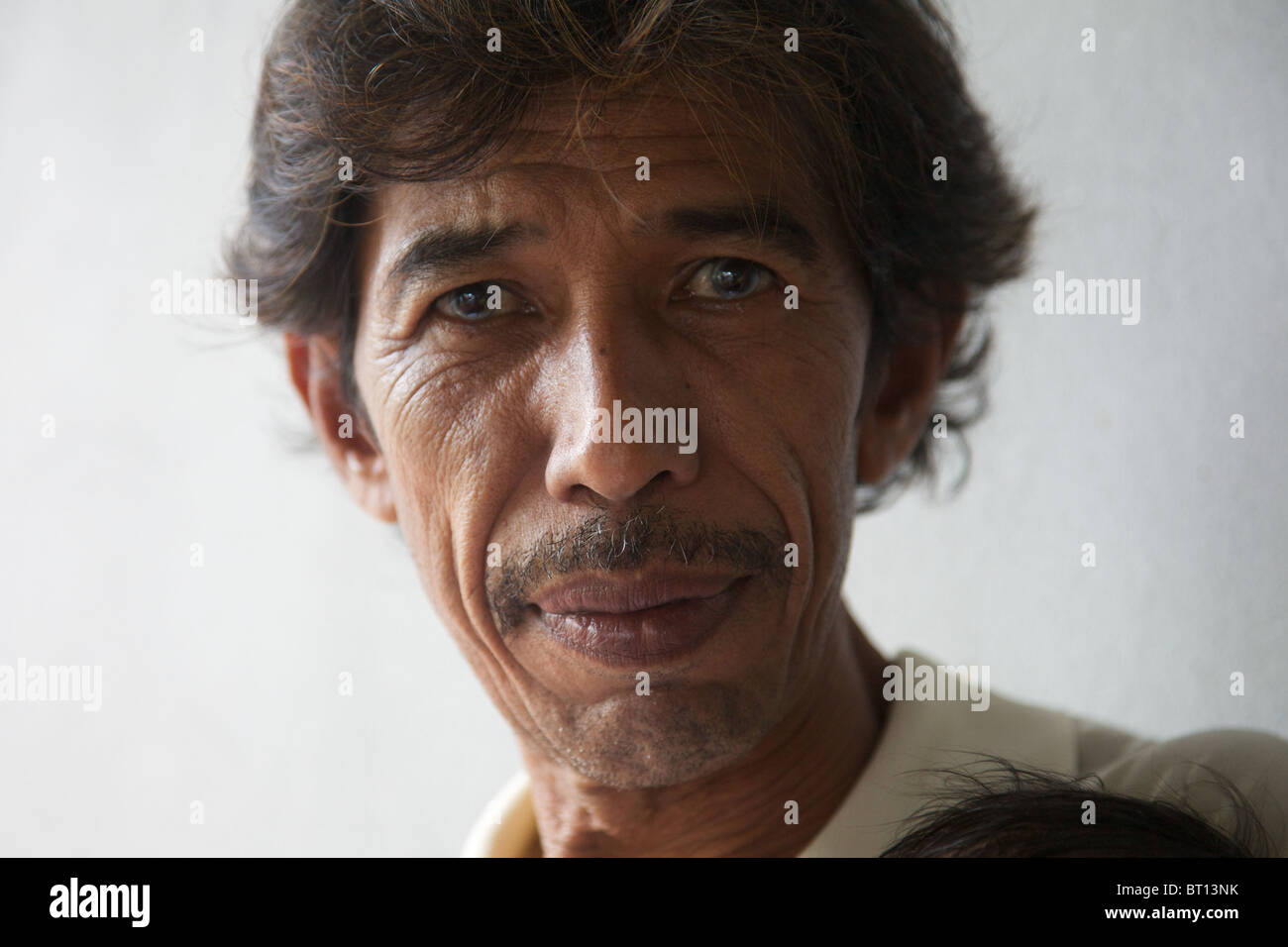 Close up of a 47 year old thai muslim man hires stock photography and