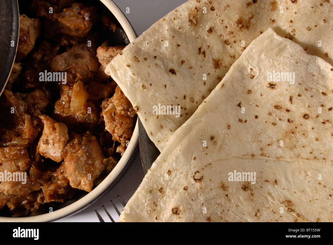 Roomali roti is prepared from dough which contains whole wheat Flour