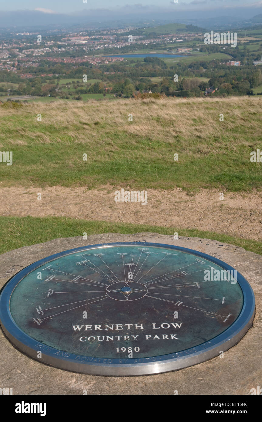 Werneth Low Country Park 200 acres on the northern and western slopes of Werneth Low, 9.5 miles from Manchester city centre. Stock Photo