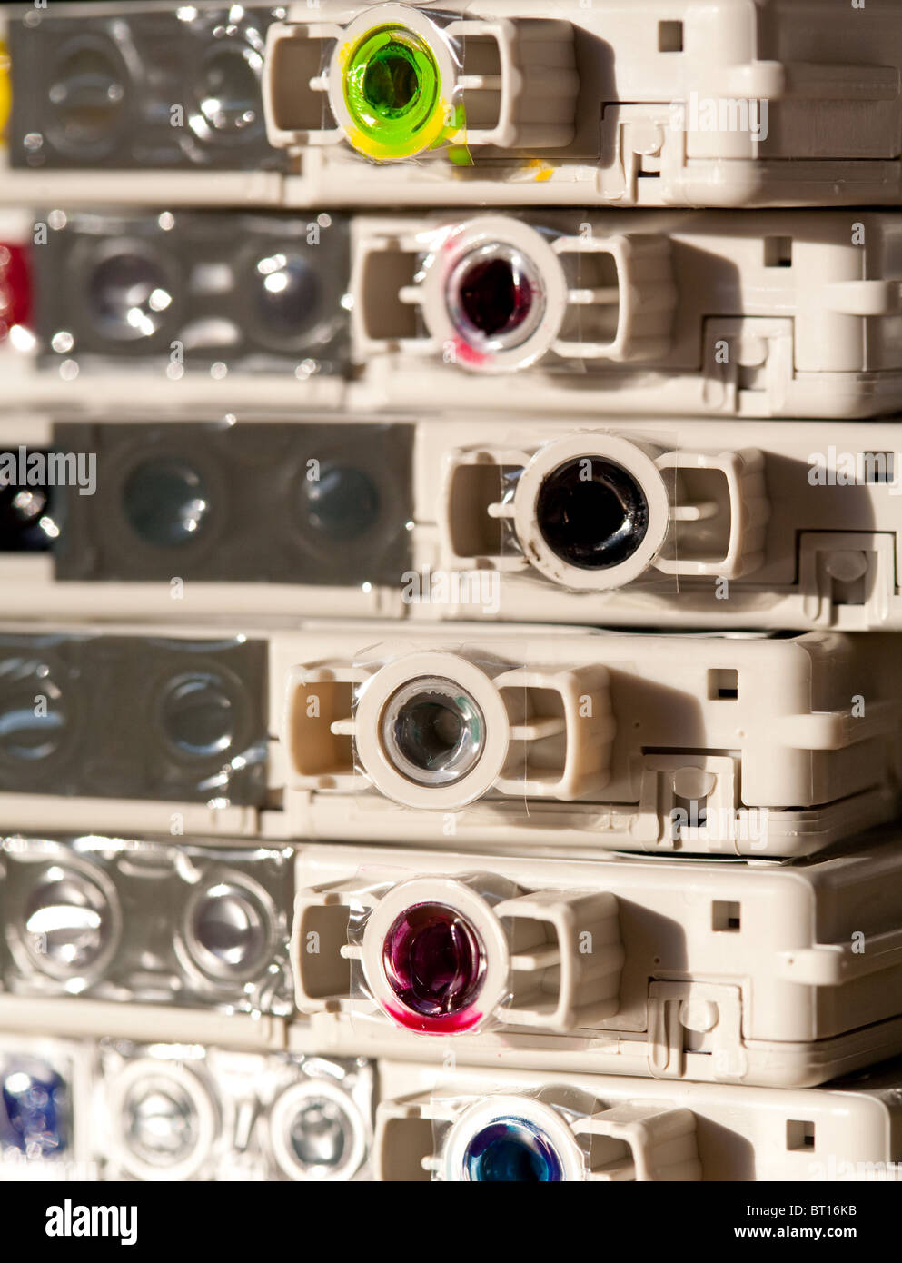 Exhausted epson ink printer cartridges for recycling Stock Photo Alamy