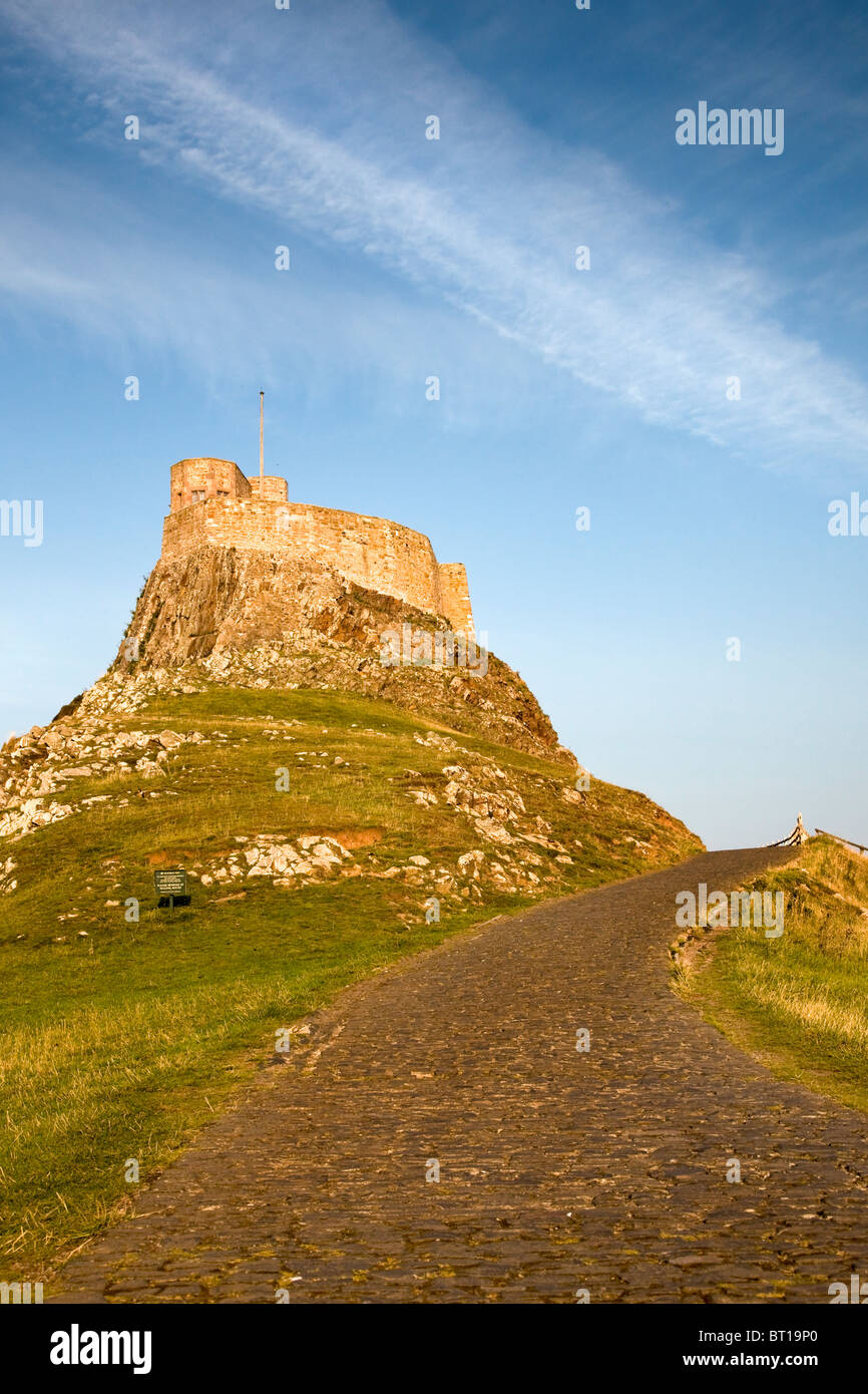 Lindisfarne Castle, Lindisfarne Island, Northumberland, England, UK, GB. Stock Photo