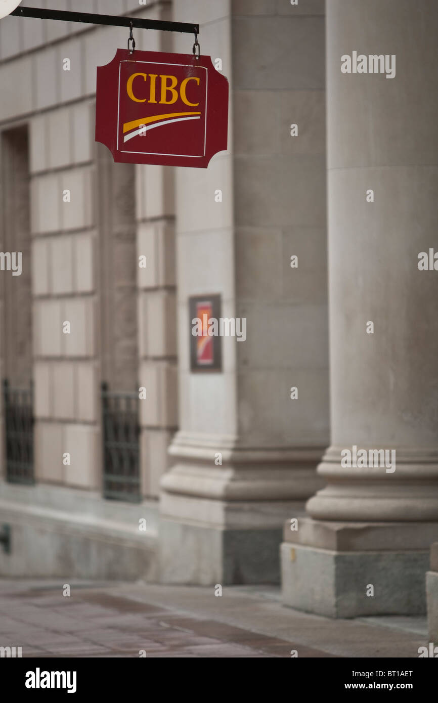 A CIBC sign is seen in Ottawa Stock Photo