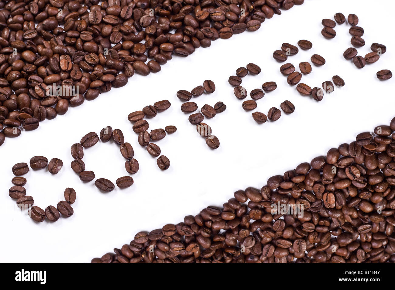 ''Coffee ?'' made out of coffee beans Stock Photo Alamy