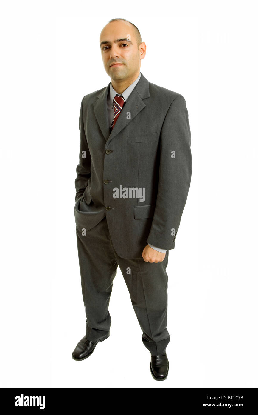 young business man full body isolated on white background Stock Photo ...