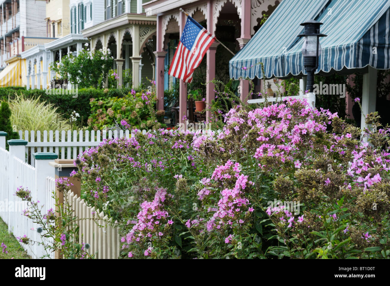 Cape May, New Jersey Victorian houses Stock Photo