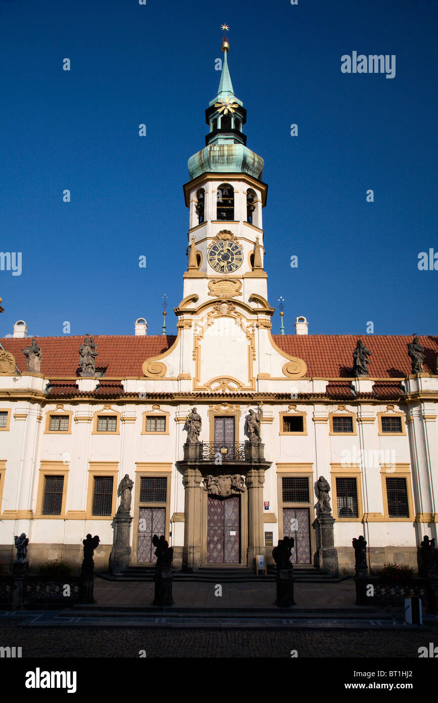 Prague - Loreto baroque church Stock Photo