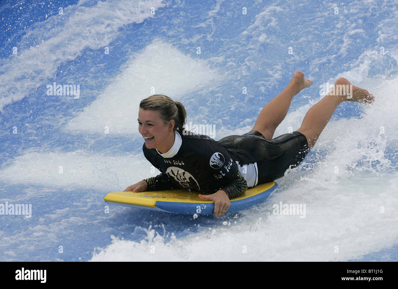 Pro surfer Emma Skinner. Picture by James Boardman. Stock Photo