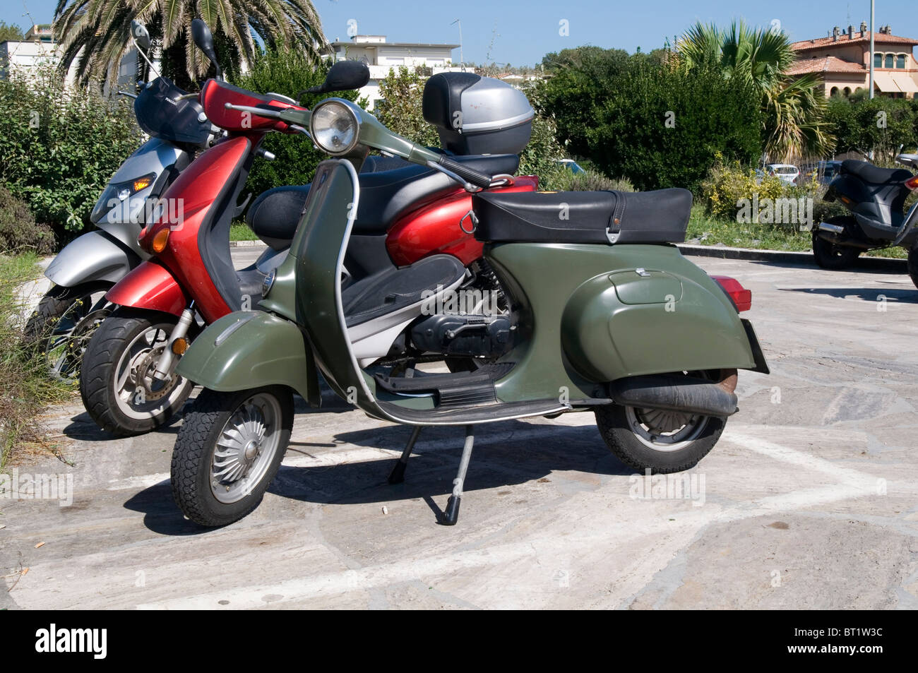 vespa moped scooter scooters mopeds Italy Italian pegasso step through  cheap transport motor mod mods Stock Photo - Alamy