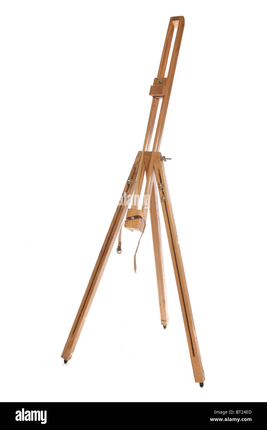 artists easel isolated studio cutout Stock Photo