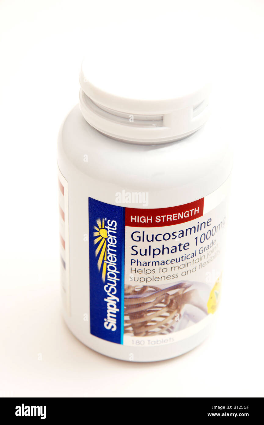 glucosamine sulphate tablets for joint care Stock Photo Alamy