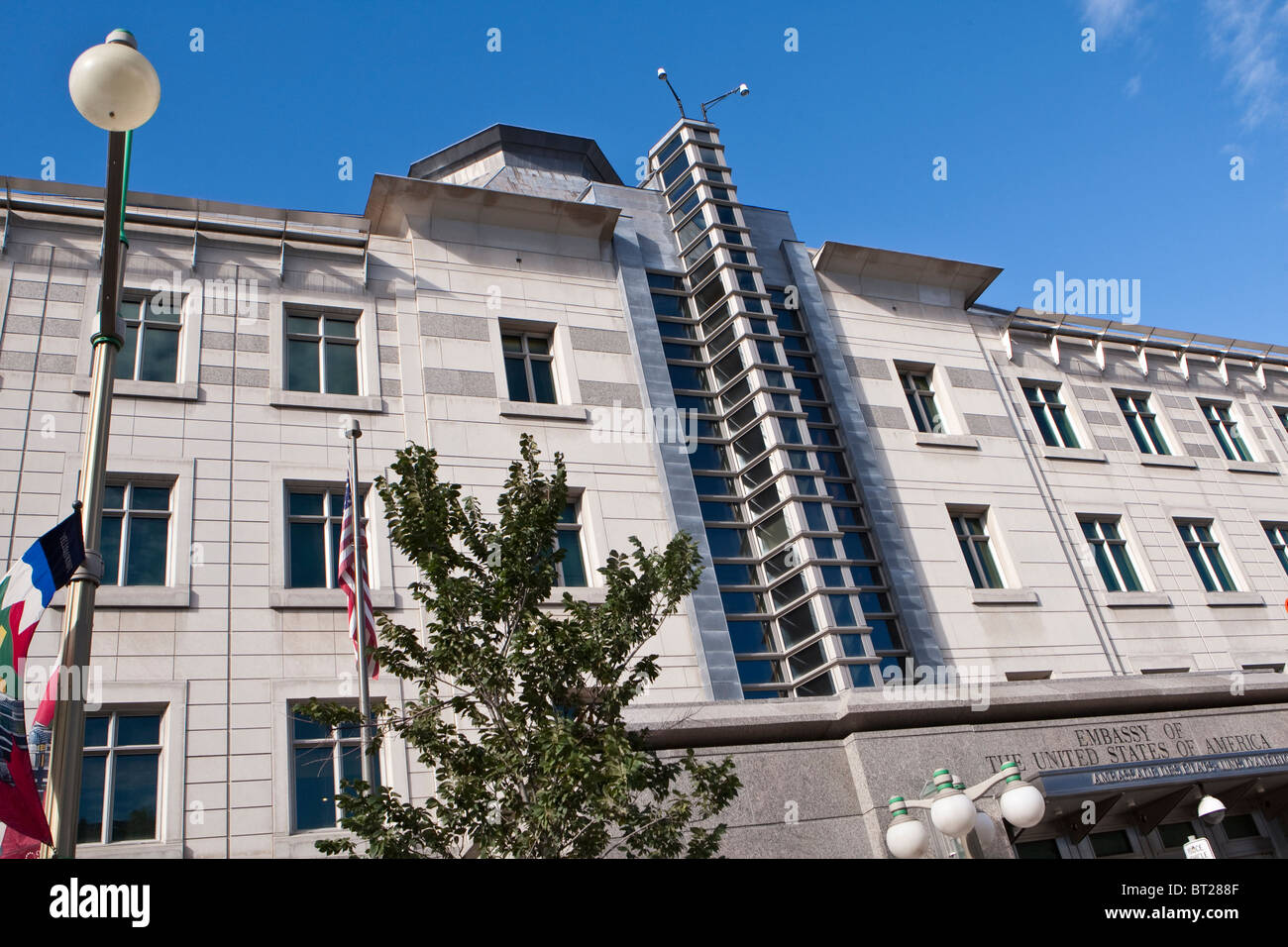 The Embassy of the United States of America in Canada is seen in Ottawa Saturday September 25, 2010. Stock Photo